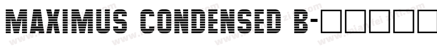 Maximus Condensed B字体转换